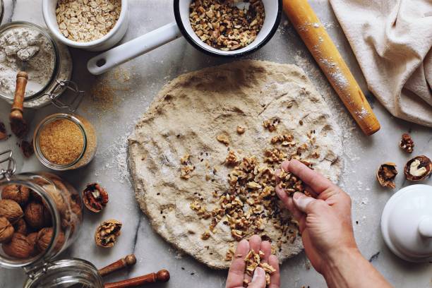 istock Super seedy whole grain bread with walnuts 1157345492