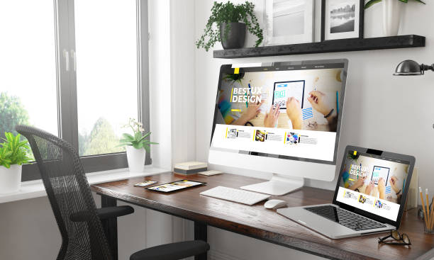 istock black and white responsive devices mockup responsive ux design website 1157345569