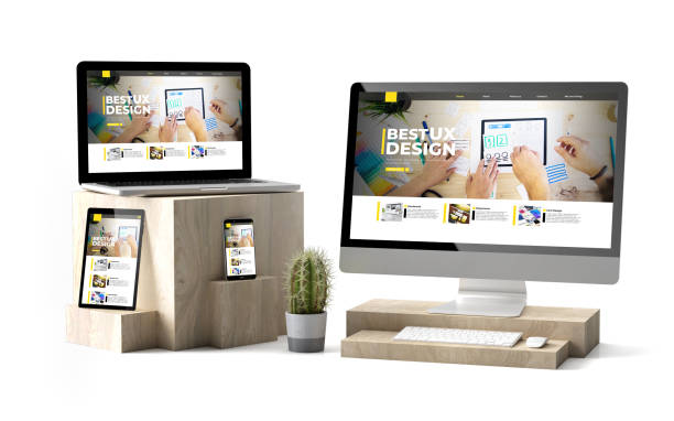 istock wooden cubes devices isolated ux design website 1157345572