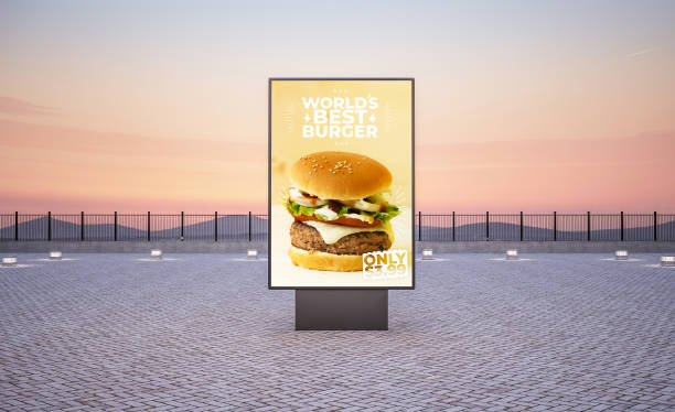 istock vertical street burger poster billboard 1157345594