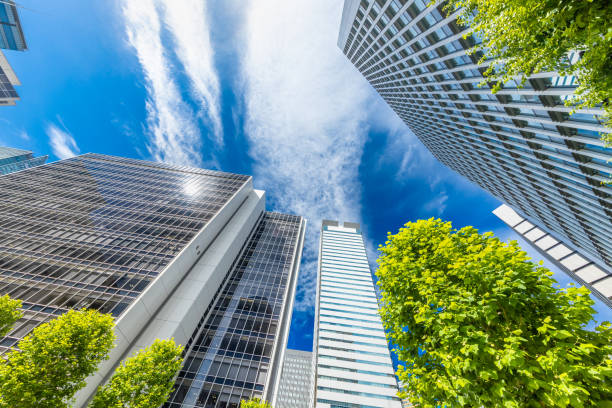 istock Fresh green and urban buildings 1157353358