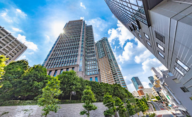 istock Fresh green and urban buildings 1157353471