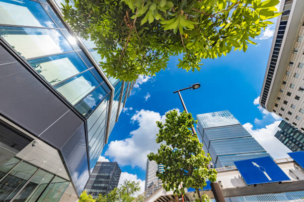 istock Fresh green and urban buildings 1157353994