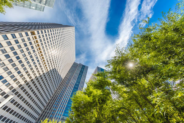 istock Fresh green and urban buildings 1157354167