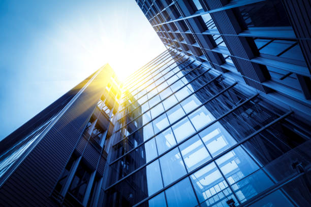 istock Concept of urban construction office in construction business district 1157355510