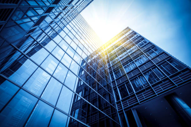 istock Concept of urban construction office in construction business district 1157357239