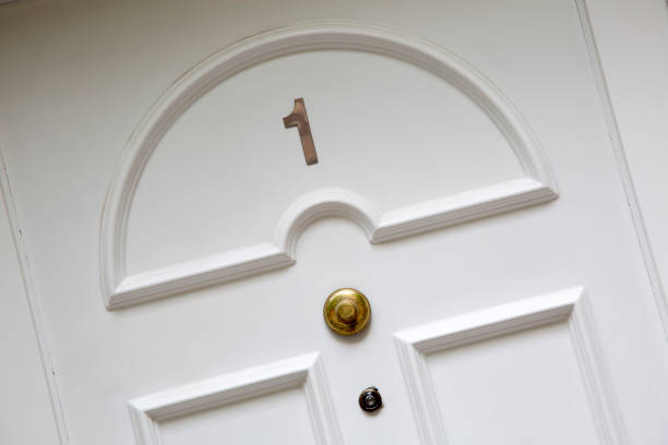 istock Number One Figure on Door 1157362513