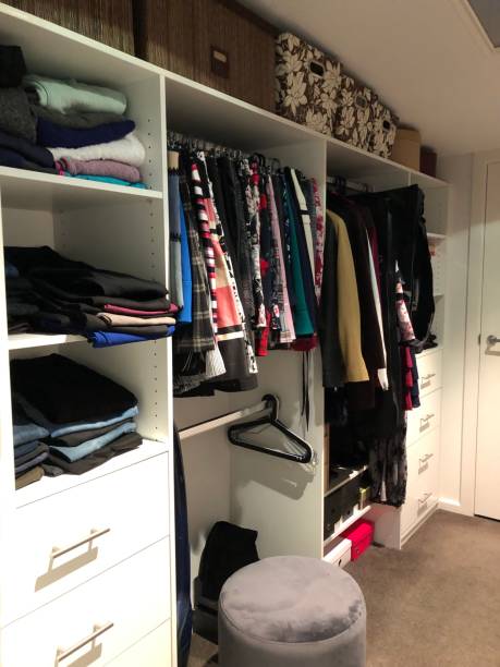 istock Clothing in ladies wardrobe 1157365793