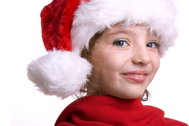 istock Santa Little Girl 115736603