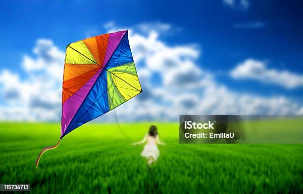 Kite Stock Photo - Download Image Now - Kite - Toy, Flying, Child