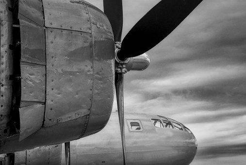 B-29 aircraft at DuPage County Airport.