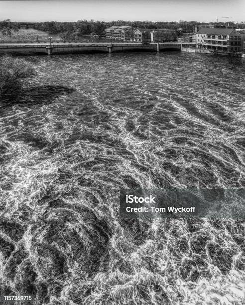 Fox River Falls Stock Photo - Download Image Now - Illinois, Saint Charles - Missouri, Accidents and Disasters