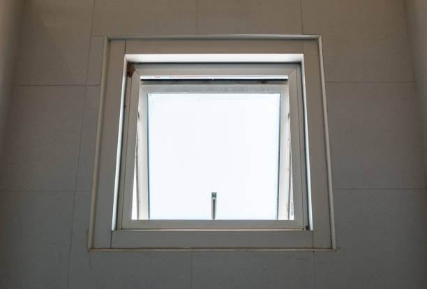 istock Metal awning window is opening. 1157373180