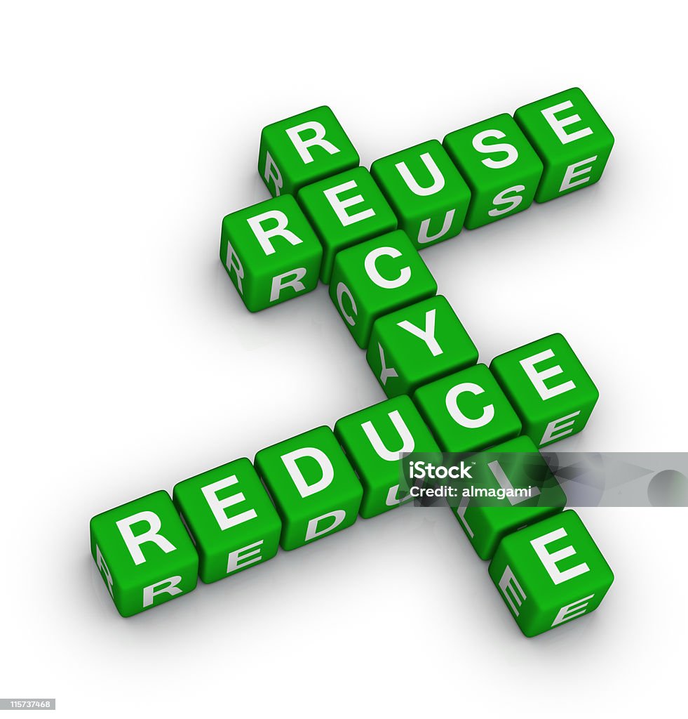 Recycling, reduzieren und Wiederverwenden - Lizenzfrei Recycling Stock-Foto