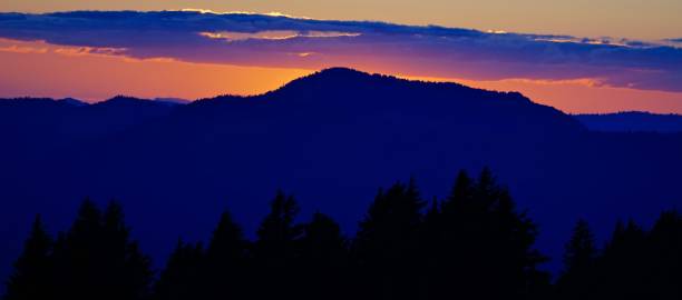 istock Crater Lake Twilight Forest 1157380356