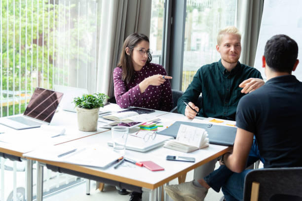 istock Business professionals brainstorming on new project 1157383605
