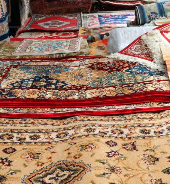 istock many oriental carpets and rugs 1157385297