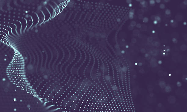 istock Data technology abstract futuristic illustration . Low poly shape with connecting dots and lines on dark background. 3D rendering . Big data visualization . 1157388025