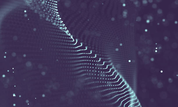 istock Data technology abstract futuristic illustration . Low poly shape with connecting dots and lines on dark background. 3D rendering . Big data visualization . 1157388075