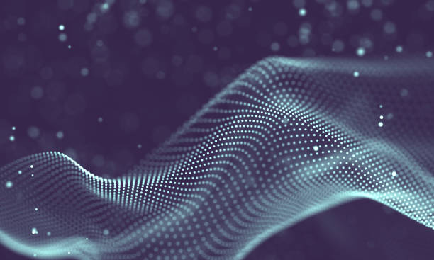 istock Data technology abstract futuristic illustration . Low poly shape with connecting dots and lines on dark background. 3D rendering . Big data visualization . 1157388278