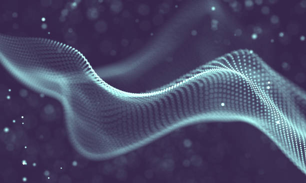 istock Data technology abstract futuristic illustration . Low poly shape with connecting dots and lines on dark background. 3D rendering . Big data visualization . 1157388692