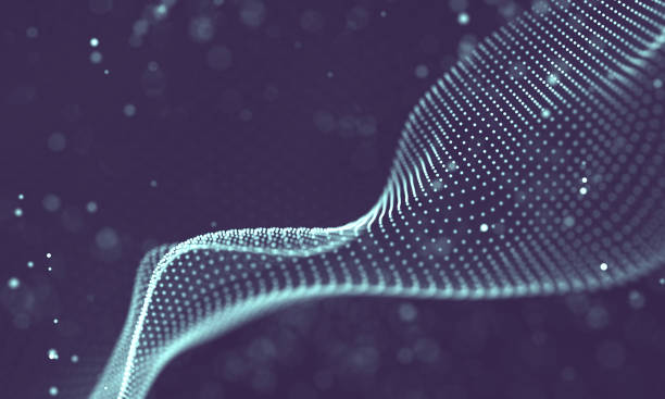istock Data technology abstract futuristic illustration . Low poly shape with connecting dots and lines on dark background. 3D rendering . Big data visualization . 1157388761