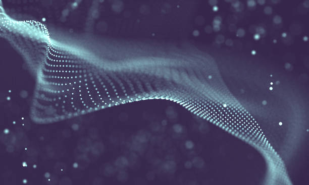 istock Data technology abstract futuristic illustration . Low poly shape with connecting dots and lines on dark background. 3D rendering . Big data visualization . 1157388763