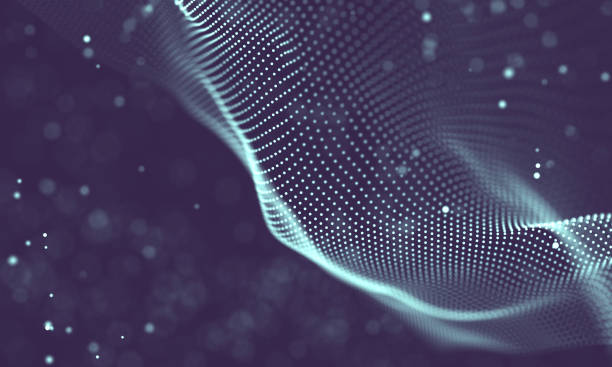 istock Data technology abstract futuristic illustration . Low poly shape with connecting dots and lines on dark background. 3D rendering . Big data visualization . 1157388766