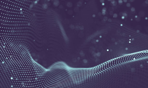 istock Data technology abstract futuristic illustration . Low poly shape with connecting dots and lines on dark background. 3D rendering . Big data visualization . 1157389719