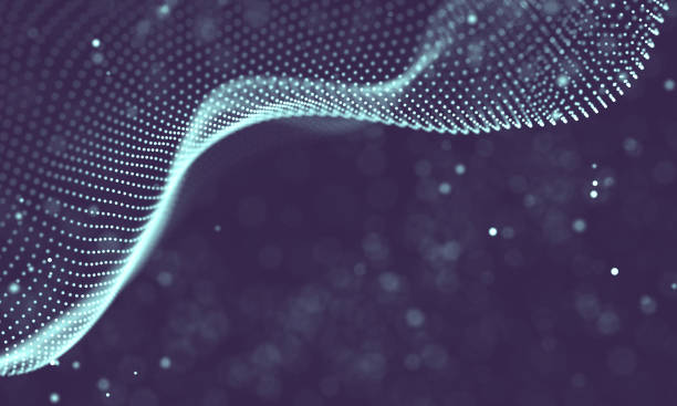 istock Data technology abstract futuristic illustration . Low poly shape with connecting dots and lines on dark background. 3D rendering . Big data visualization . 1157389735