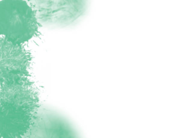 istock Abstraction green paint on a white sheet of paper 1157392417
