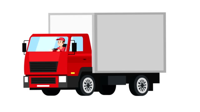 Truck Cartoon Stock Videos and Royalty-Free Footage - iStock