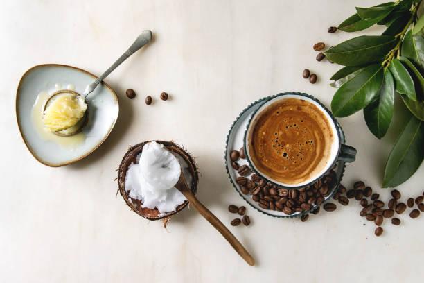istock Bulletproof coffee with butter 1157396174