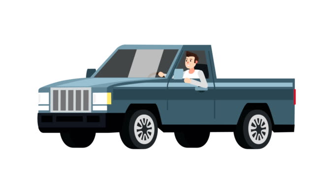 101 Cartoon Pickup Truck Stock Videos and Royalty-Free Footage - iStock
