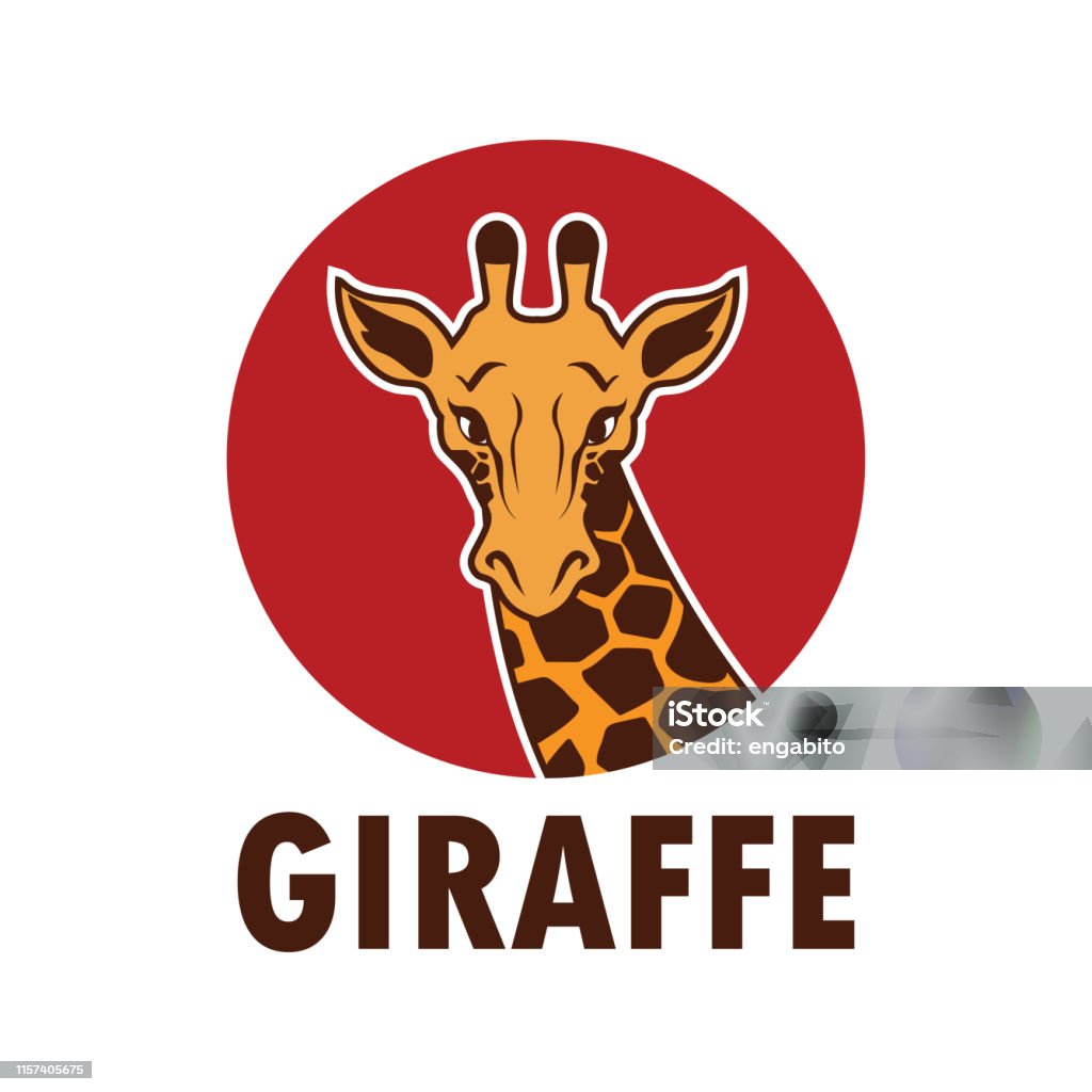 Vetores de Ícone Do Giraffe Isolado No Fundo Branco Ilustração Do Vetor