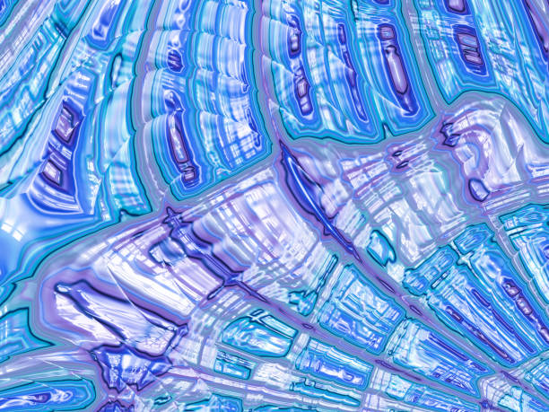 istock Pearl Blue Lilac Purple Teal Seashell Pattern Colorful Abstract Gemstone Mineral Background Close-Up Shiny Bohemian Crystal Texture Pretty Fractal Fine Art 1157411965
