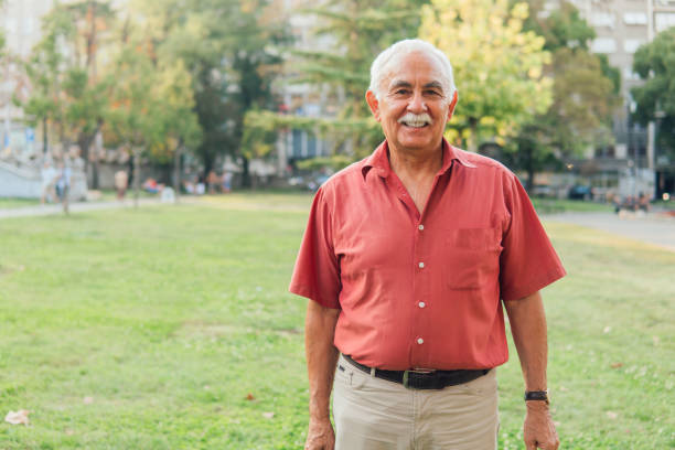 istock Senior man in the park 1157414127