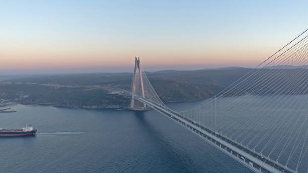 istock Yavuz Sultan Selim Bridge at sunset 1157414751