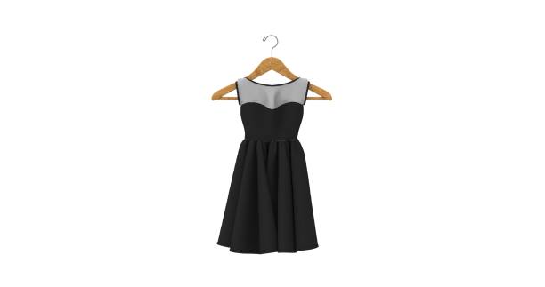istock Dress isolated on White 3D Rendering 1157421218