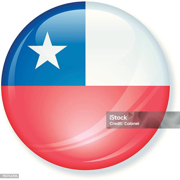 Super Błyszczący Flaga Chile - Stockowe grafiki wektorowe i więcej obrazów Bez ludzi - Bez ludzi, Chile, Flaga