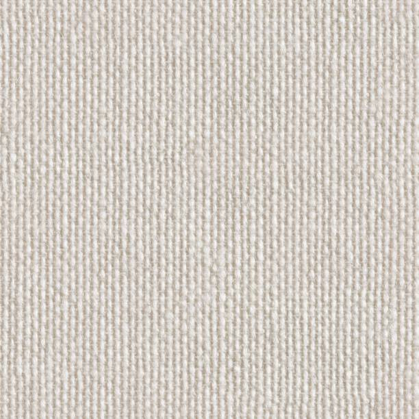 istock Natural linen striped uncolored textured sacking canvas. Seamless square texture. Tile ready for art work. 1157424695