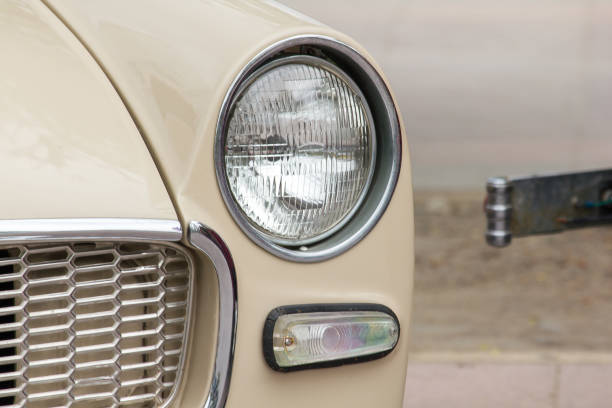 istock Lights in front of a vintage car 1157425961