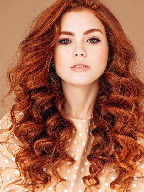 Young woman with red hair Young woman with red hair thick photos stock pictures, royalty-free photos & images