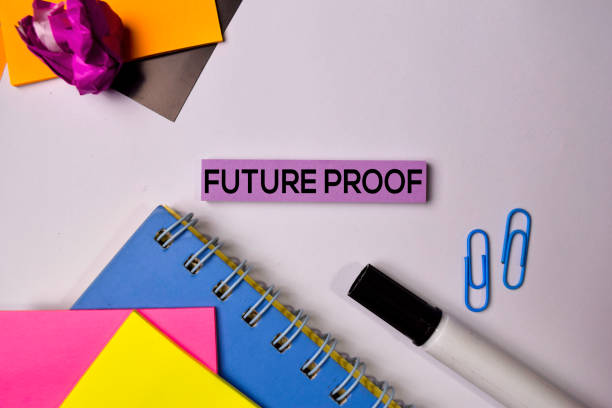 Future Proof on sticky notes isolated on white background. Future Proof on sticky notes isolated on white background. evidence stock pictures, royalty-free photos & images