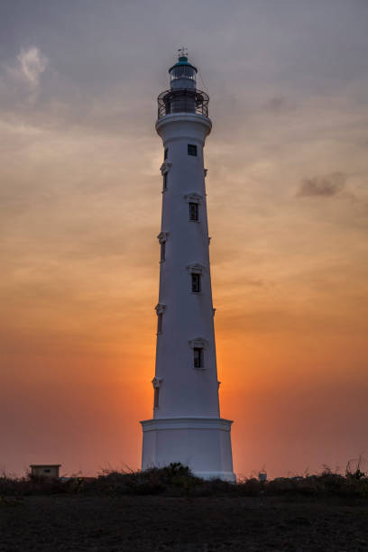 California Lighthouse at sunset, Aruba