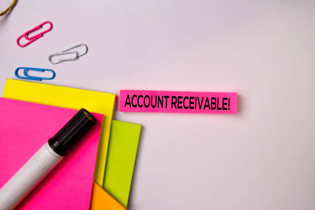 istock Account Receivable! on sticky notes isolated on white background. 1157430305