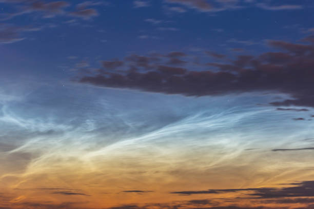 istock noctilucent clouds at midnight in the sky 1157434870