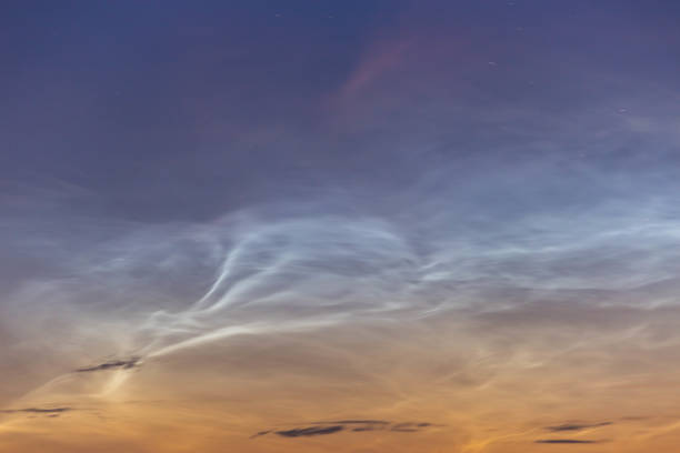 istock noctilucent clouds at midnight in the sky 1157434883