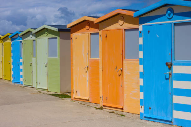istock Colorful beach huts at Seaford beach. 1157435417