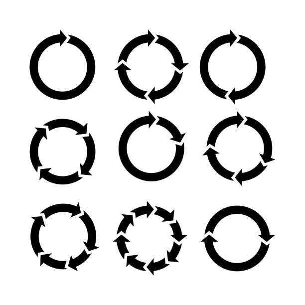 矢印の回転。ベクトルイラスト - 循環点のイラスト素材／クリップアート素材／マンガ素材／アイコン素材